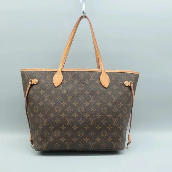 100% Authentic Louis Vuitton Neverfull MM Brown W/P Monogram Canvas Shoulder Bag - Picture 2 of 12